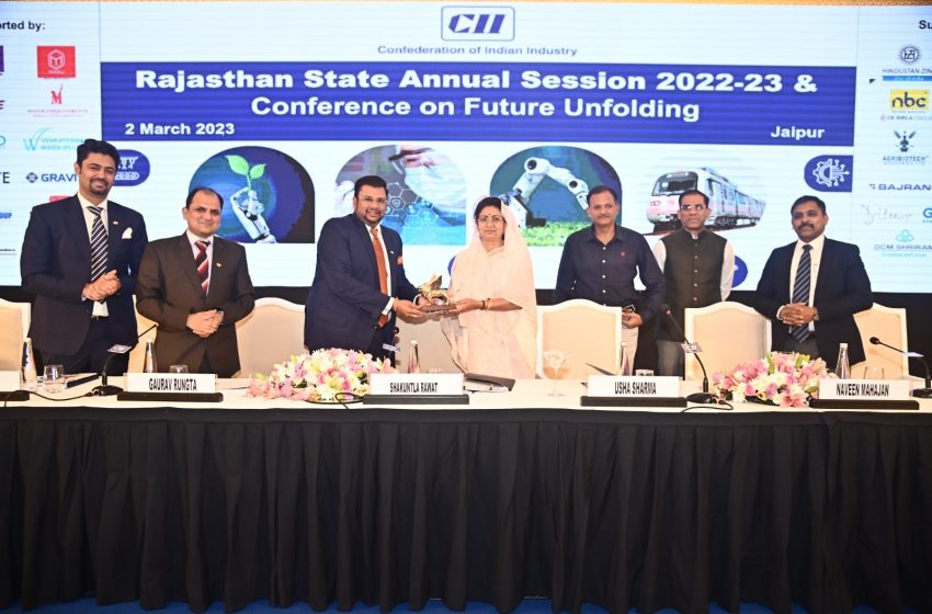  CII Rajasthan Annual Session and Conference on ‘Future Unfolding’