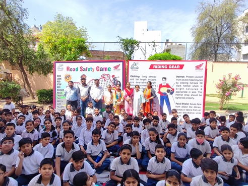  Honda Motorcycle & Scooter India conducts second leg of Road Safety Awareness Campaign in Jaipur, Rajasthan