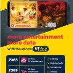Vi’s New Rs 368 and Rs 369 Monthly Recharges Offer Sun NXT & Sony LIV Subscription and 2GB Daily data