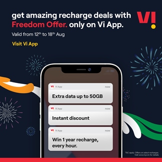  Vi Announces Exclusive Independence Day Offers; Available only on the Vi App