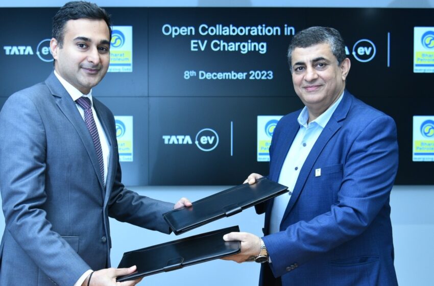  Bharat Petroleum and Tata Passenger Electric Mobility collaborate to setup 7000 chargers
