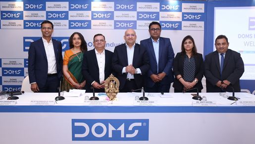  DOMS INDUSTRIES LIMITED INITIAL PUBLIC OFFERING TO OPEN ON WEDNESDAY, DECEMBER 13, 2023