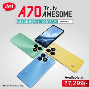  itel launches A70; India’s first smartphone with 256GB ROM AND 12GB RAM at just INR 7,299
