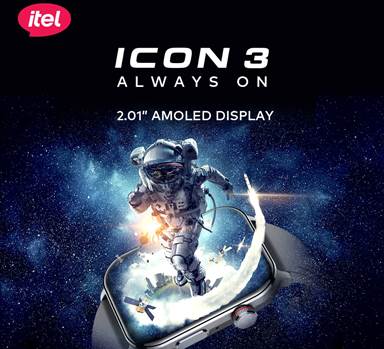  itel ICON 3 smartwatch is tipped to launch soon with a Best-in-Segment Big AMOLED Display and Single Chip Bluetooth calling