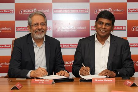  Capital Small Finance Bank and ICICI Lombard forge Corporate Agency Alliance